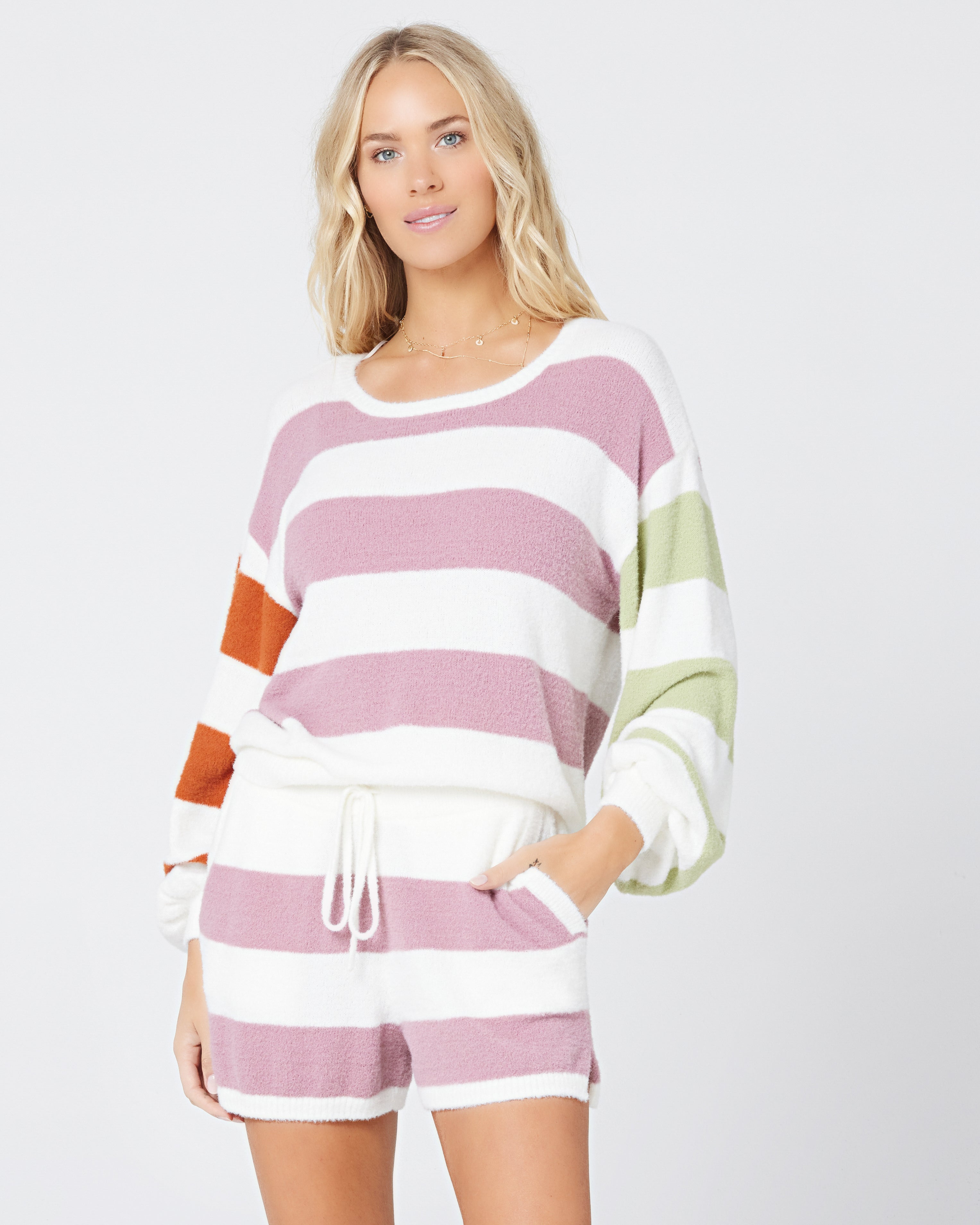L Space - Sequoia Sweater - Sequoia Stripe (Add-On)