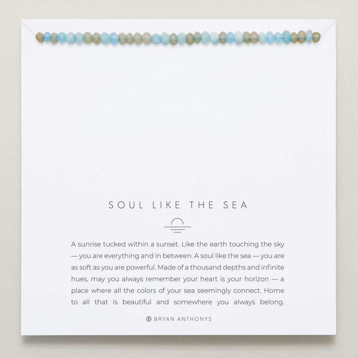 Bryan Anthonys - Soul Like The Sea Bracelet - 14k Gold / Ocean - (Add-On)