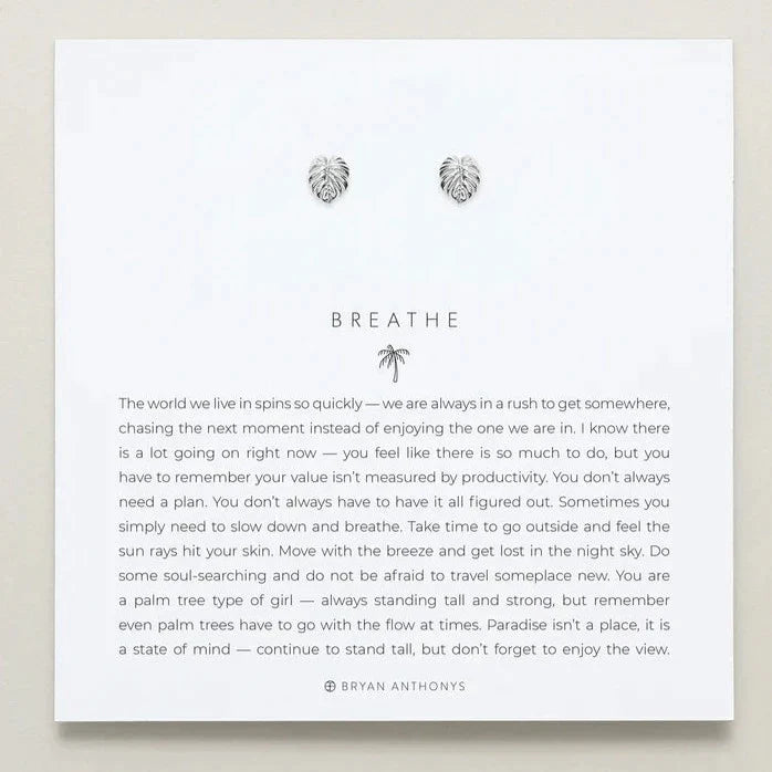 Bryan Anthonys - Breathe Stud Earrings - Silver - (Add-On)