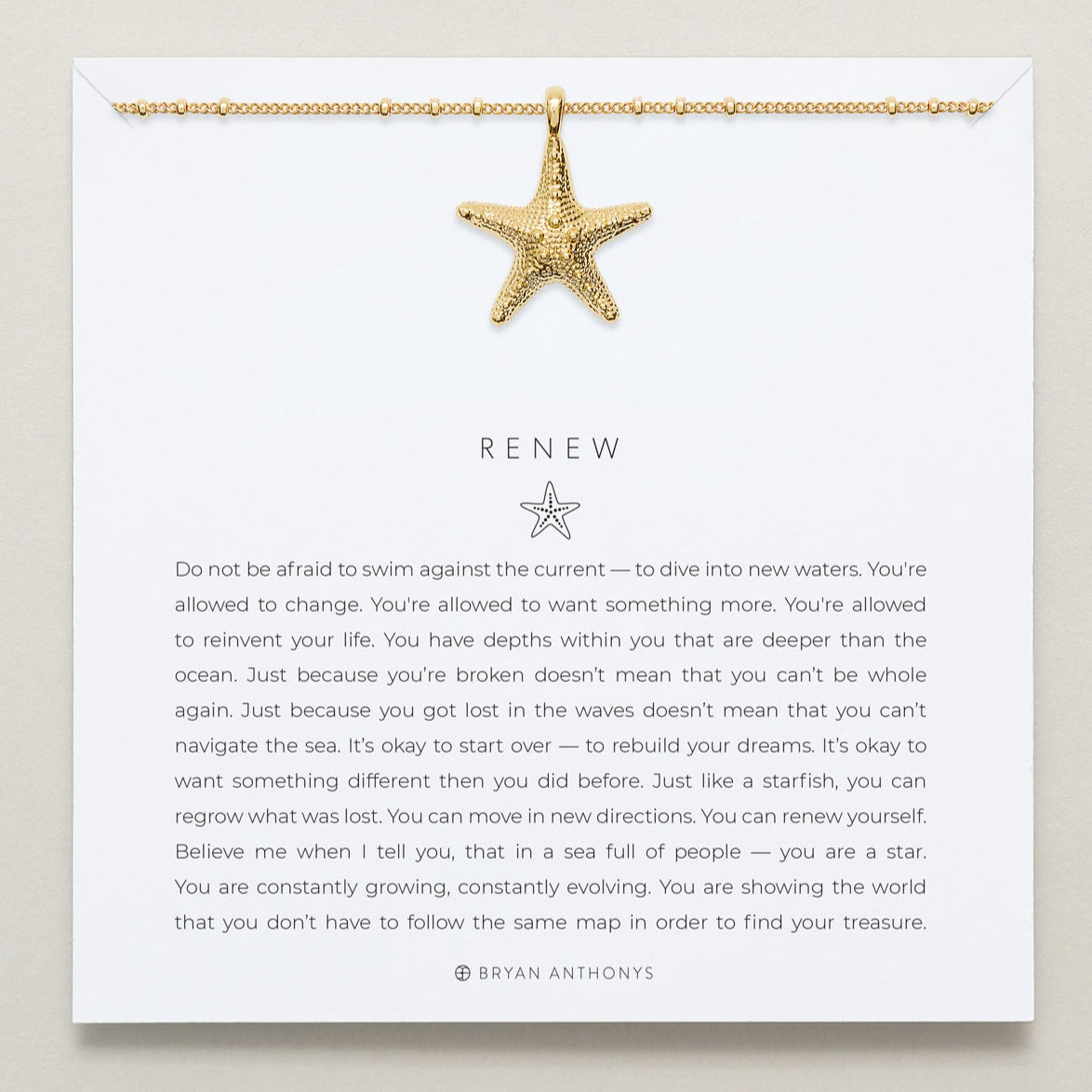 Bryan Anthonys - Renew Pendant Necklace - 14k Gold - (Add-On)
