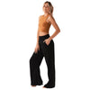 Lotus and Luna - Black Wide Leg Cotton Pants with Pockets - (Add-On)