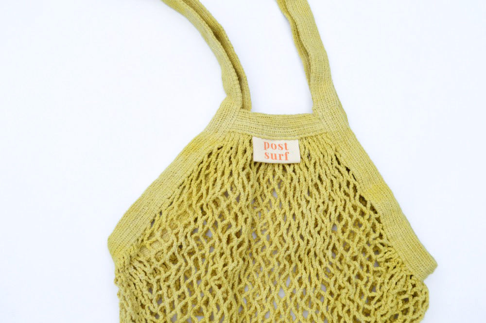 Post Surf Collective - Plant Dyed String Beach Bag - Kiwi (Add-On)