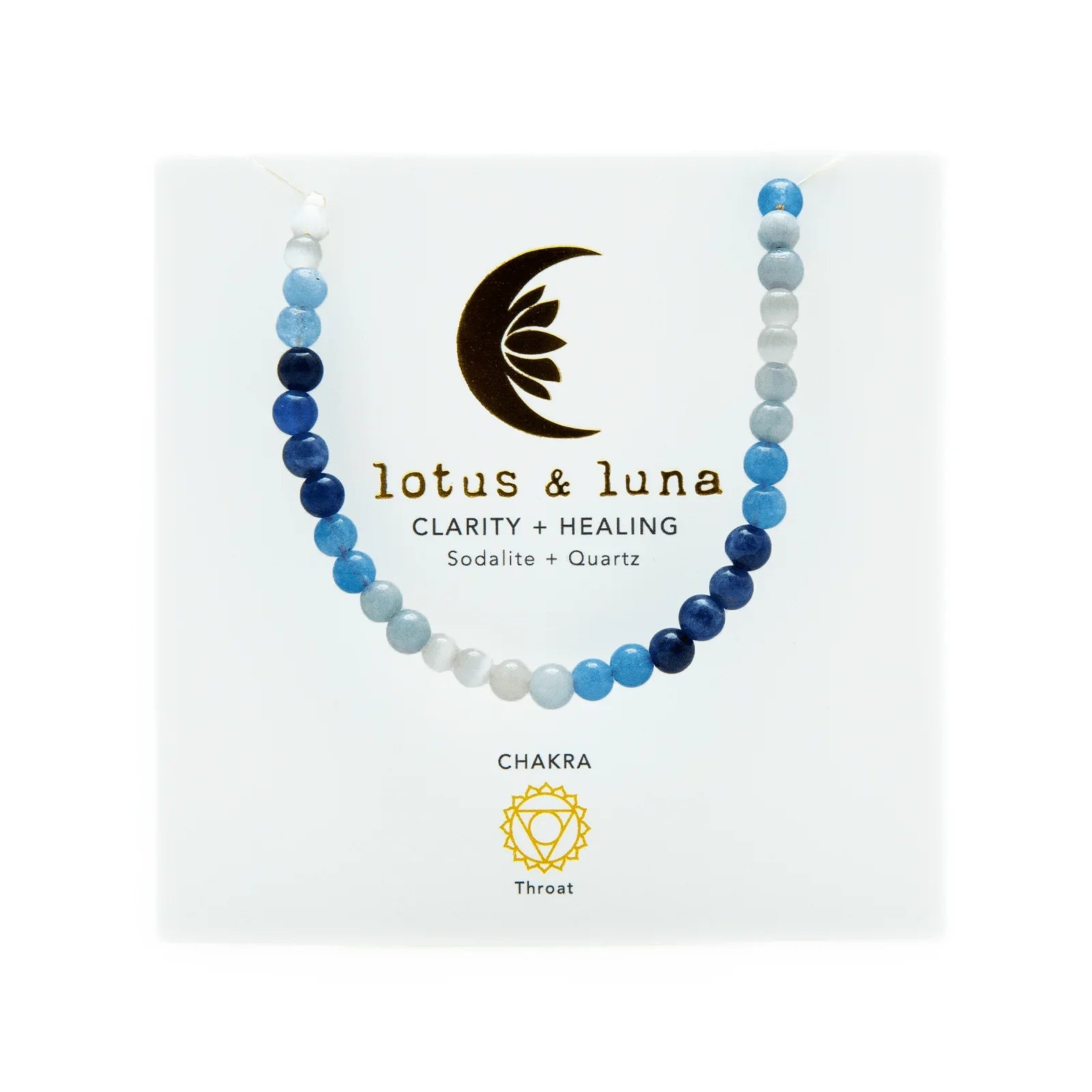 Lotus and Luna - Clarity + Healing 4mm Healing Necklace - (Add-On)