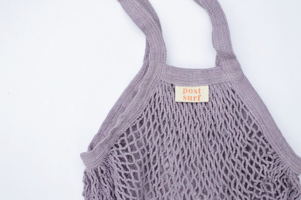 Post Surf Collective - Plant Dyed String Beach Bag - Lavender (Add-On)