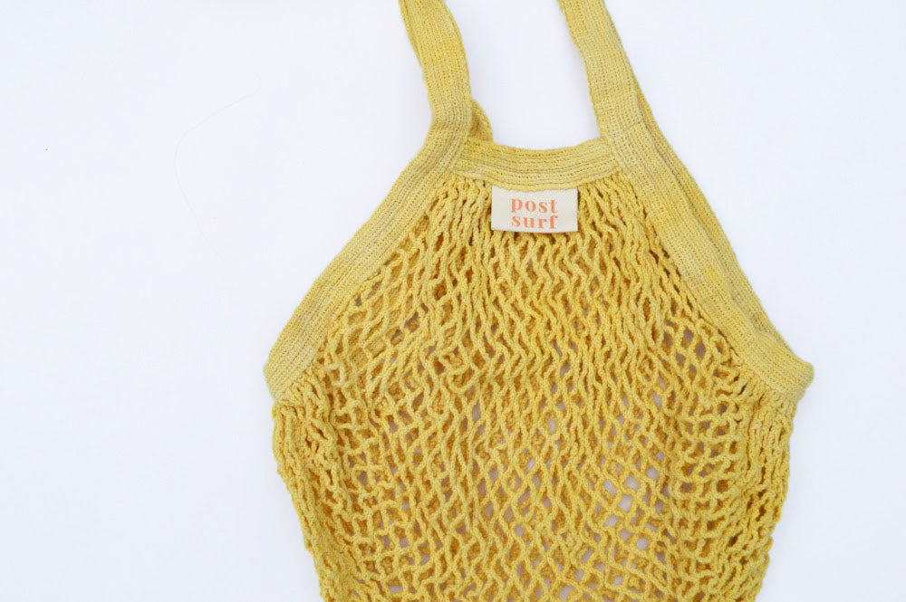 Post Surf Collective - Plant Dyed String Beach Bag - Mango (Add-On)
