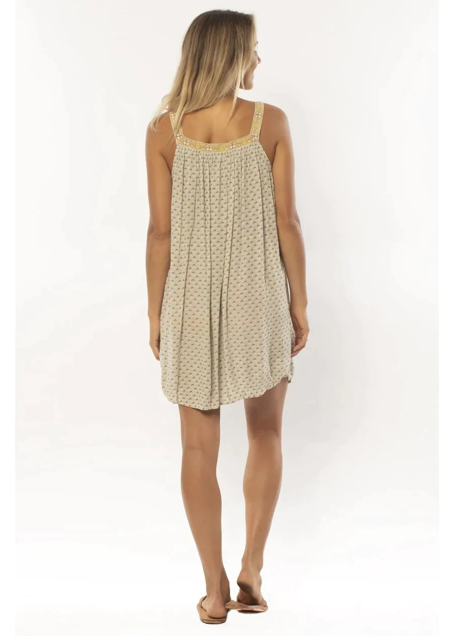 Sisstrevolution - Myla Woven Tank Dress - Blue Mist (Add-On)