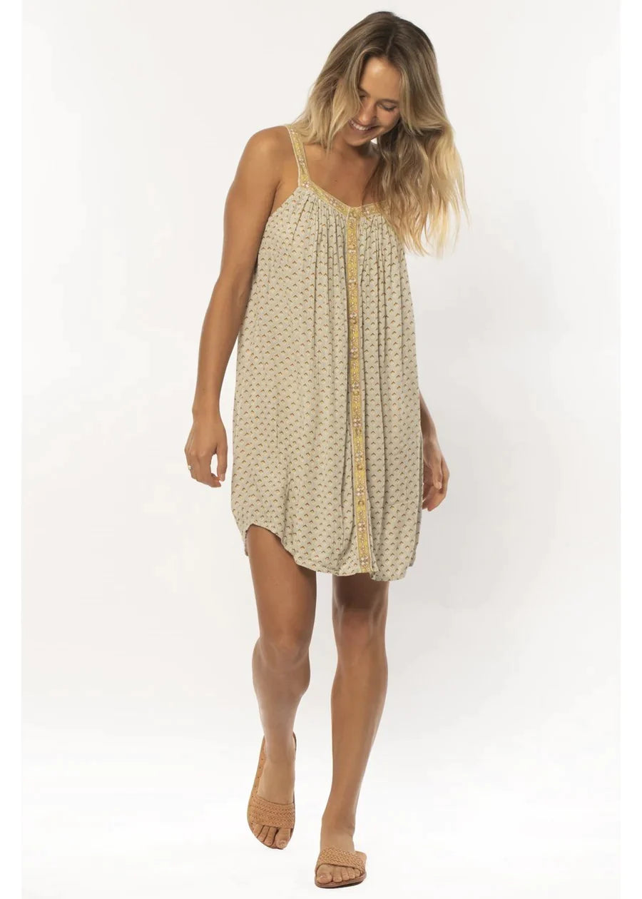 Sisstrevolution - Myla Woven Tank Dress - Blue Mist (Add-On)