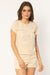Amuse Society - Palms Fitted Short Sleeve Knit Tee - Vintage White (Add-On)