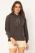 Amuse Society - Palms Long Sleeve Fleece Hoodie - Charcoal (Add-On)
