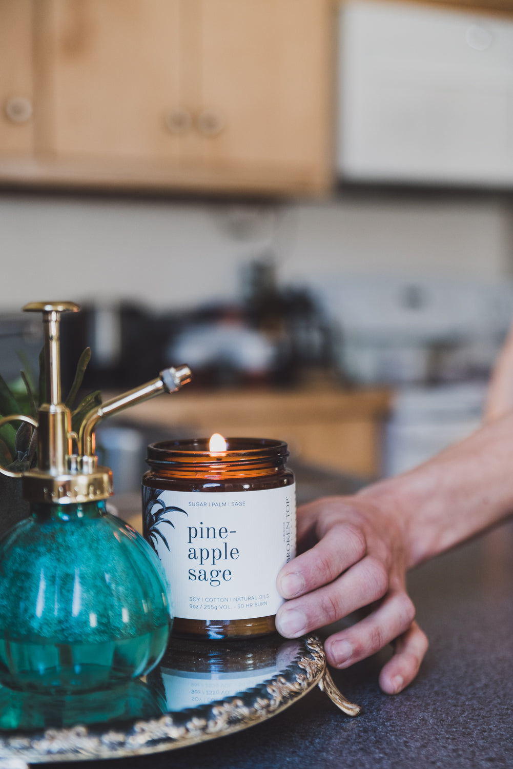 Broken Top Brands - 9 oz Pineapple Sage Soy Candle (Add-On)