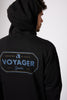 Voyager - Stamped Hooded Fleece - Black