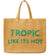Beyond The Beach - Tropic Like Its Hot Tote - Sand/Green (US)